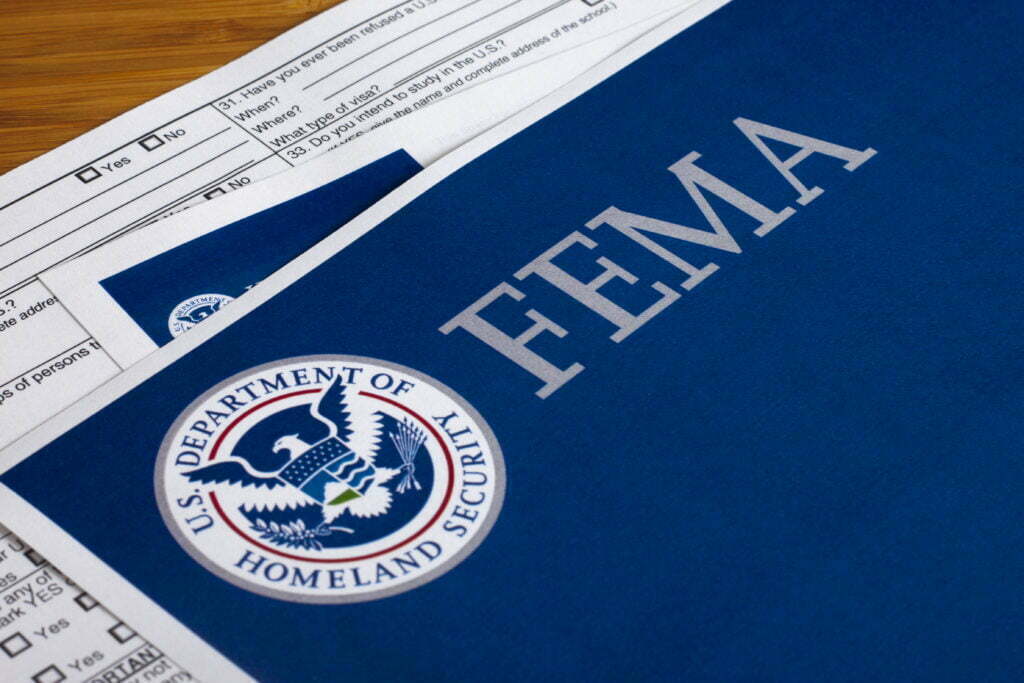 FEMA US Homeland Security Citizen and Immigration Services Flyer Closeup