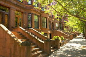 Brownstones, Brooklyn, NYC, USA.